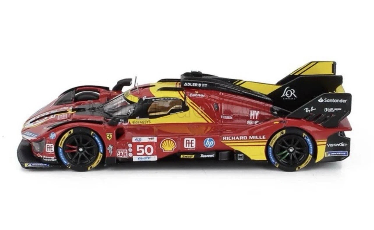 1:64 Ferrari 499P 2024 24Hrs Le Mans Winner #50 Looksmart