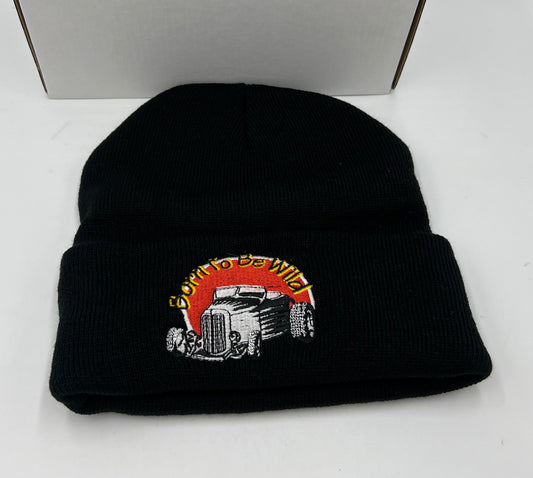 Born to be Wild Embroidered Beanie