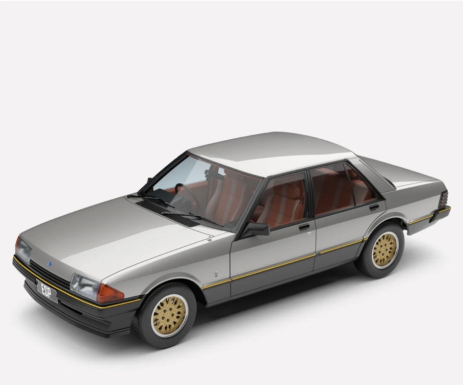 1:18 Ford XE Falcon ESP Silver Grey over Charcoal Authentic Collectables Pre-Order