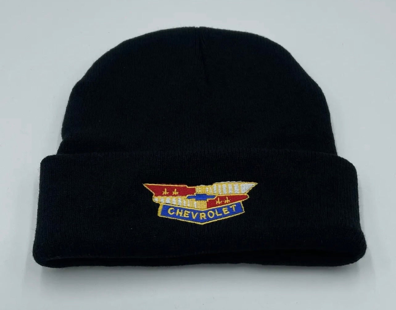 Chevrolet 55 56 57 Shield Embroidered Beanie
