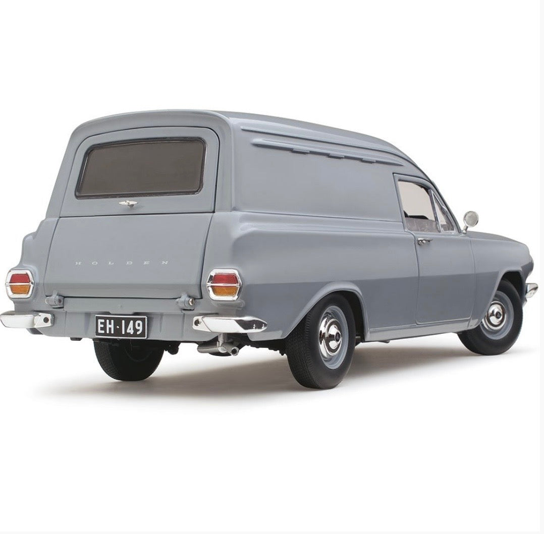 1:18 Holden EH Panel Van Gundagai Grey Classic Carlectables