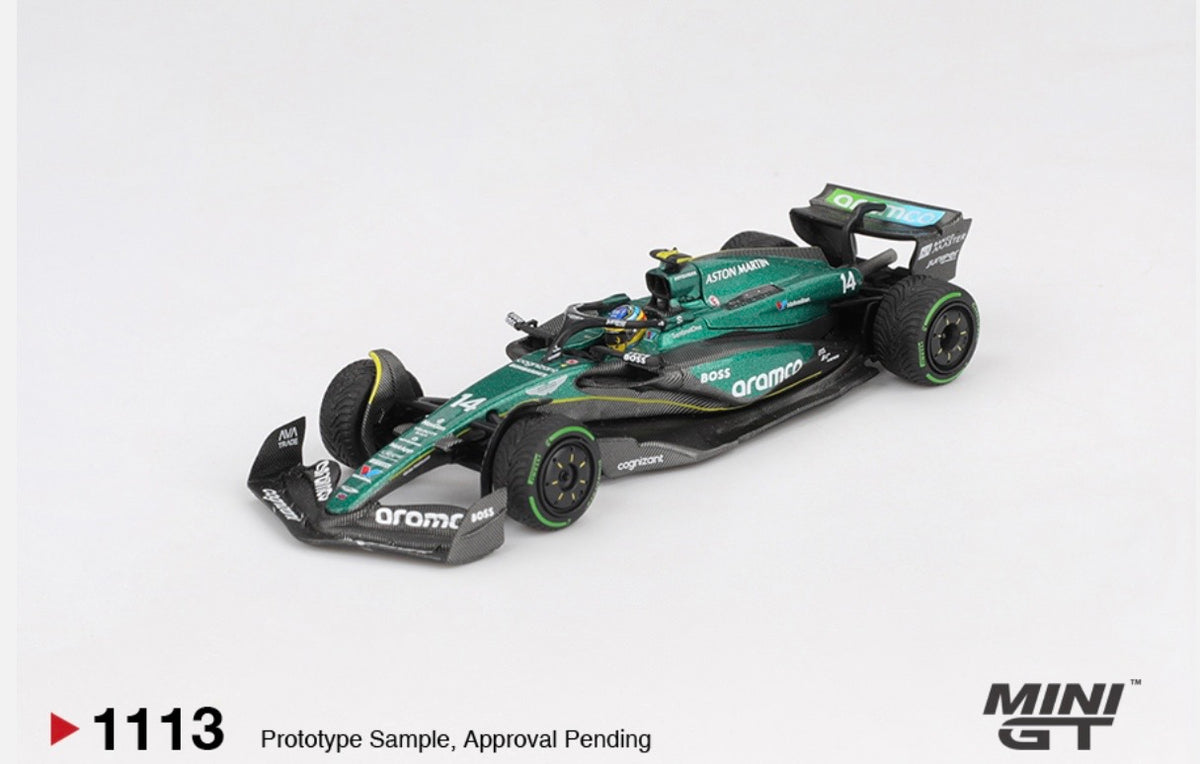 1:64 Aston Martin AMR24 Fernando Alonso #14 2024 F1 2024 Canadian GP Mini GT 1113