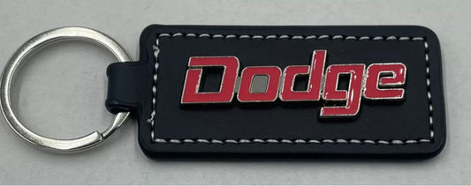 Dodge Leather Key Ring