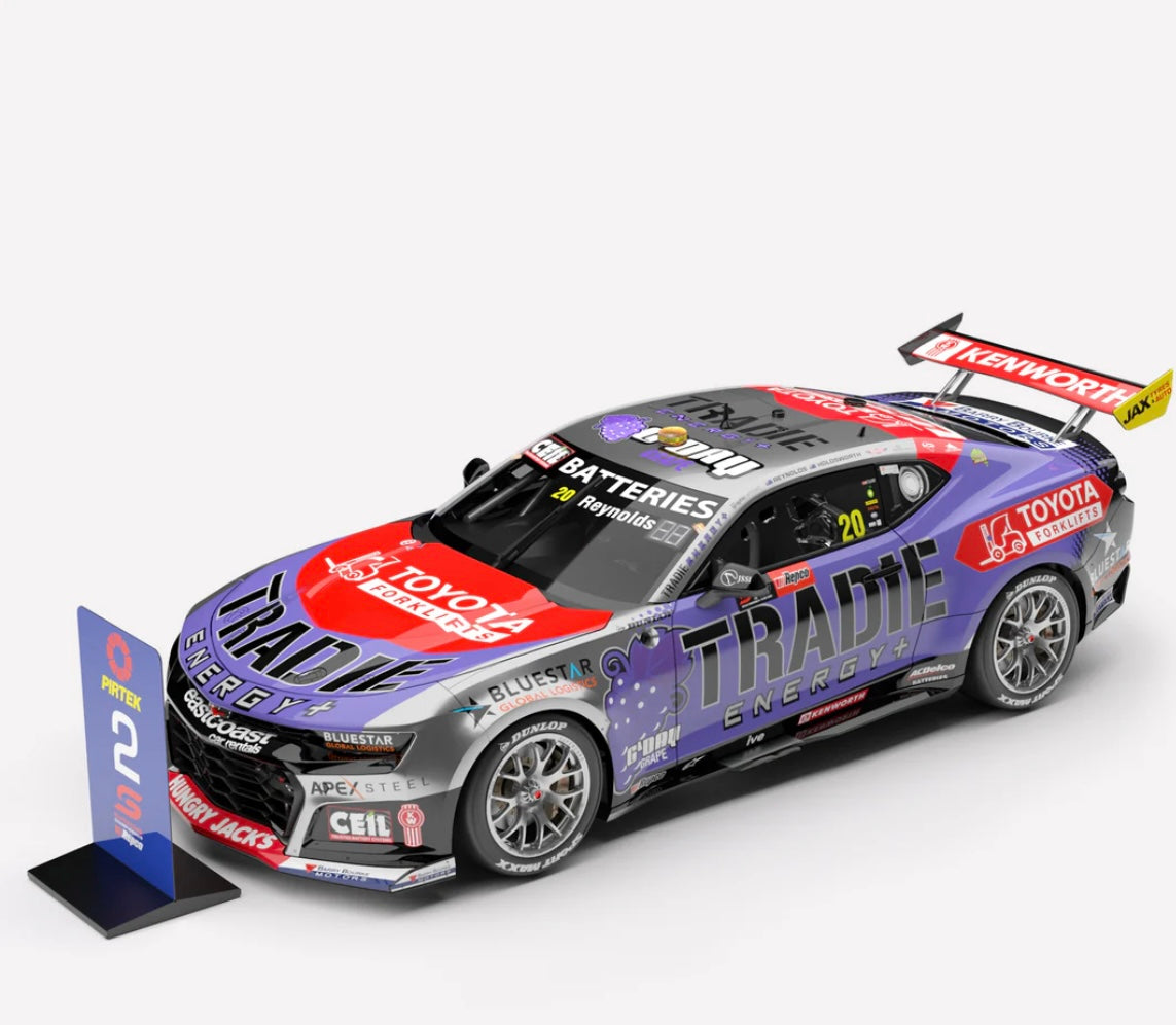 1:18 David Reynolds Lee Holdsworth #20 2025 Bathurst 1000 Runner Up Tradie Energy Racing Chevrolet Camaro Authentic Collectables Pre-Order