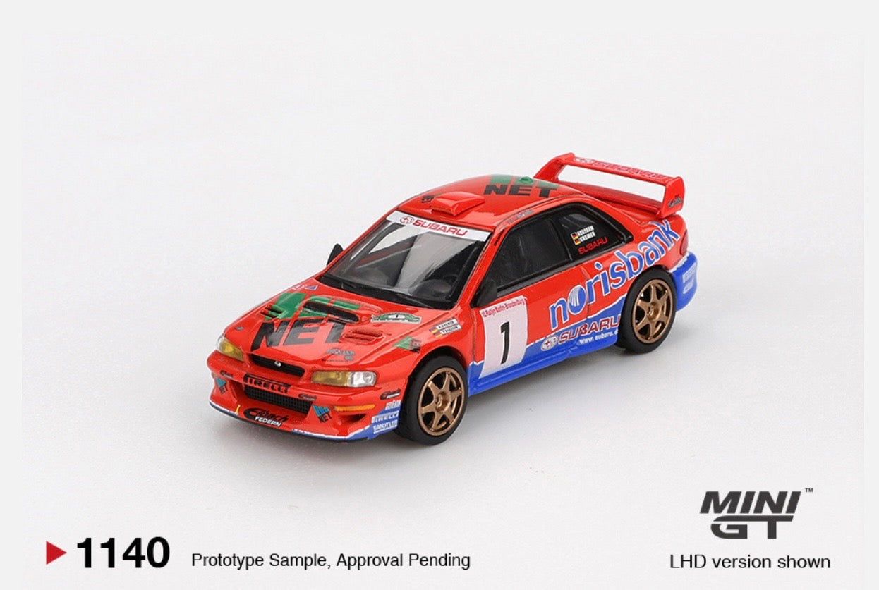 1:64 Subaru Impreza WRC97 #1 1999 DRM Champion Mini GT 1140