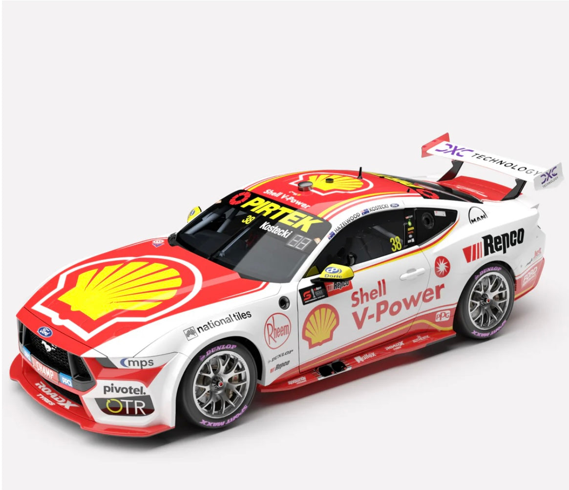 1:43 Shell V- Power Racing Team Brodie Kostecki Todd Hazelwood #38 2025 Bathurst Pole Position Ford Mustang GT Authentic Collectables Pre-Order