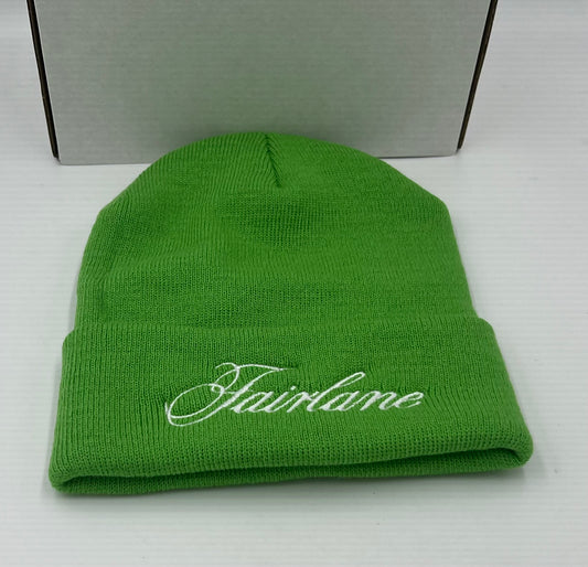 Ford Fairlane Embroidered Beanie Green