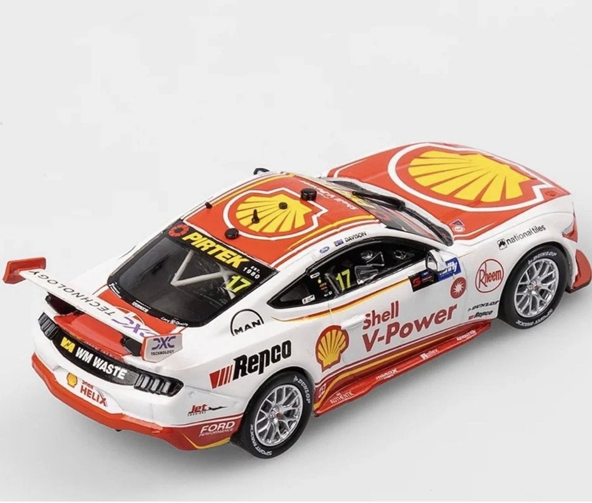 1:43 Shell V-Power Racing Team Will Davison #17 2025 Supercars Championship Season Ford Mustang GT Authentic Collectables