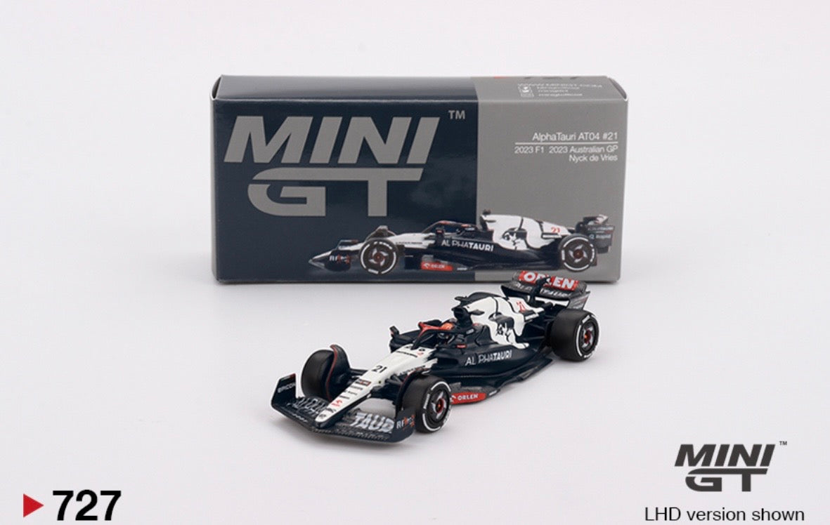 1:64 AlphaTauri AT04 #21 2023 F1 2023 Australian GP Nyck de Vries Mini GT 727