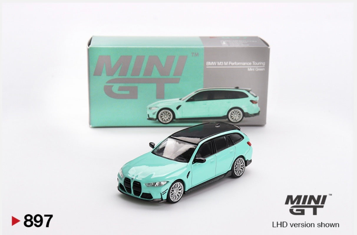 1:64 BMW M3 M Performance Touring Mint Green Mini GT 897