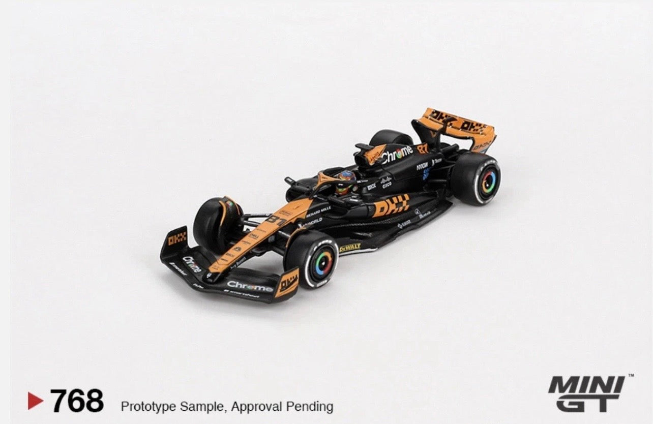 1:64 McLaren MCL60 #81 Oscar Piastri 2023 F1 Japanese GP 3rd Place Mini GT 768