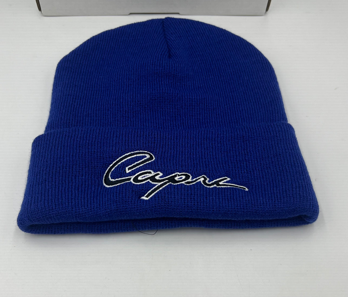 Ford Capri Embroidered Beanie Blue