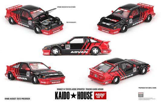 1:64 Toyota AE86 Sprinter Trueno Kaido Advan #214 Kaido House Pre-Order