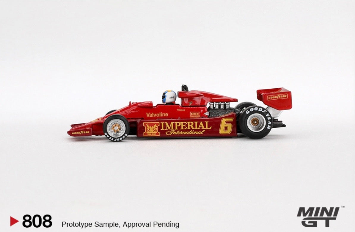 1:64 Lotus 78 Gunnar Nilsson #6 1977 Japanese GP Mini GT 808
