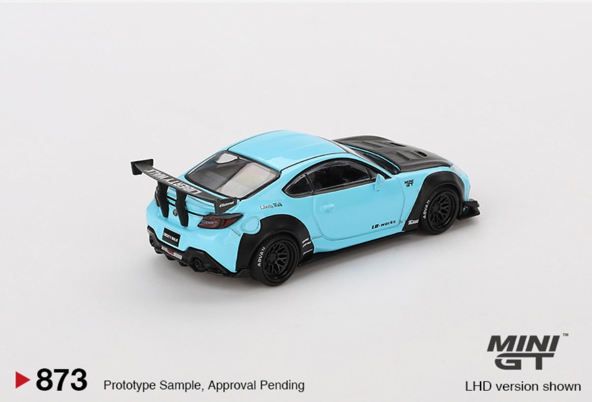 1:64 Toyota GR86 LB ⭐️ Nation Baby Blue Mini GT 873