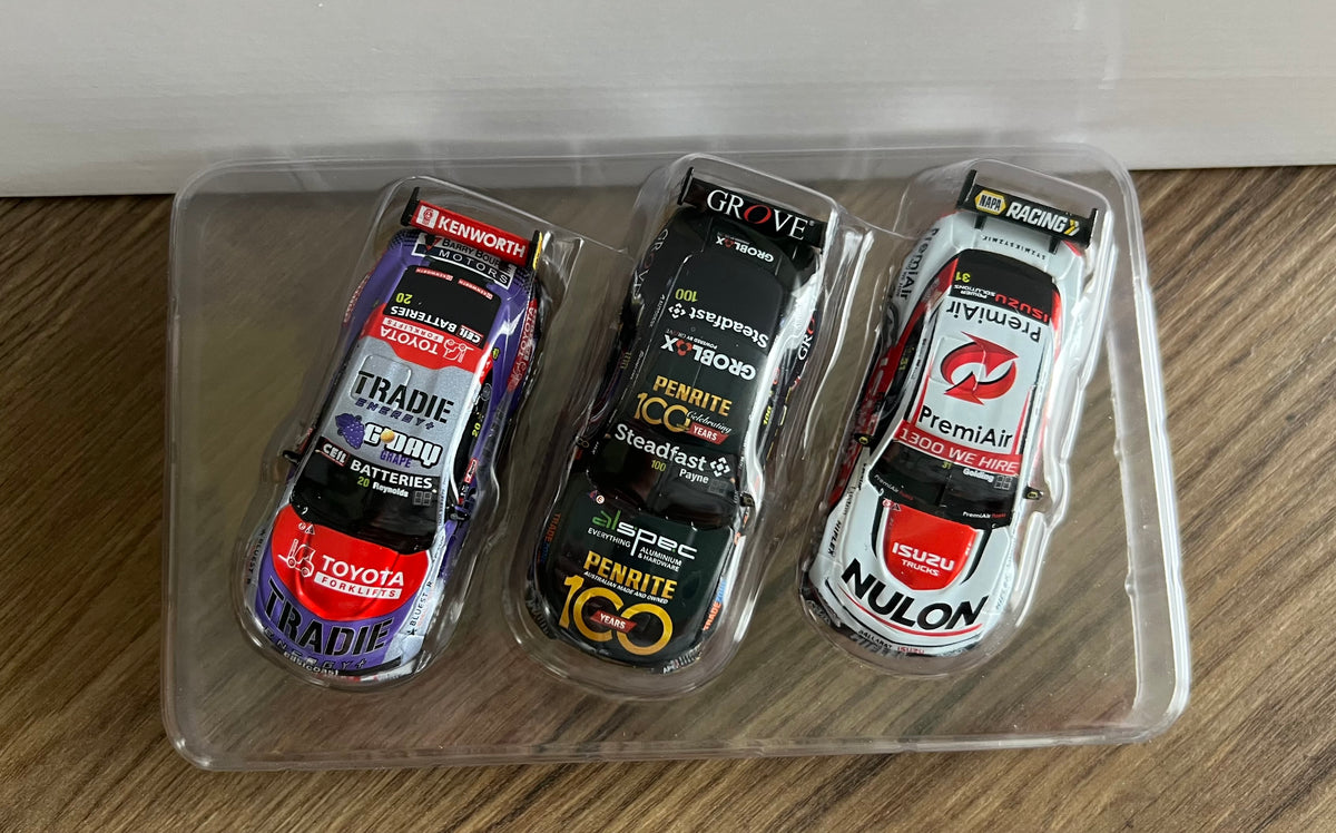 1:64 2025 Bathurst 1000 Podium Triple Set Trackstars Penrite Racing Tradie Energy Racing PremiAir Racing