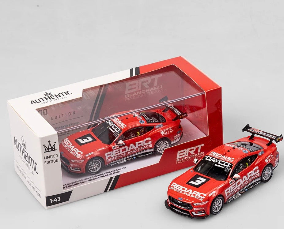 1:43 CoolDrive Racing Todd Hazelwood #3 REDARC Ford Mustang GT 2023 Vailo Adelaide 500 Authentic Collectables