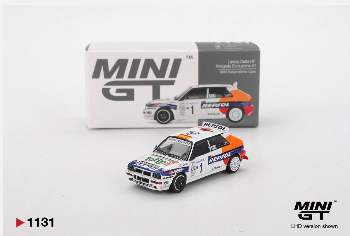 1:64 Lancia Delta HF Integrale Evoluzione #1 1993 Rallye Monte-Carlo Mini GT 1131
