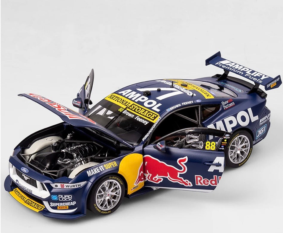 1:18 Red Bull Ampol Racing Brown Feeney #88 2025 Triple Eight Ford Performance Launch Livery Authentic Collectables