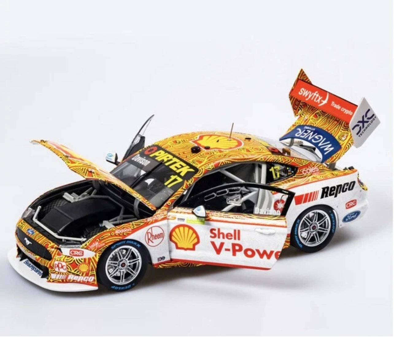 1:18 Ford Mustang GT #17 Will Davison Shell V- Power Racing Team 2022 Darwin Triple Crown Authentic Collectables