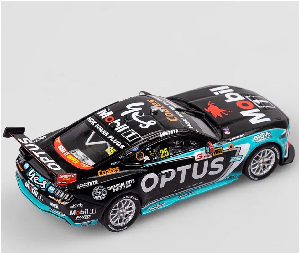 1:43 Chaz Mostert #25 Mobil 1 Optus Racing 2024 NTI Townsville 500 Mustang GT Authentic Collectables