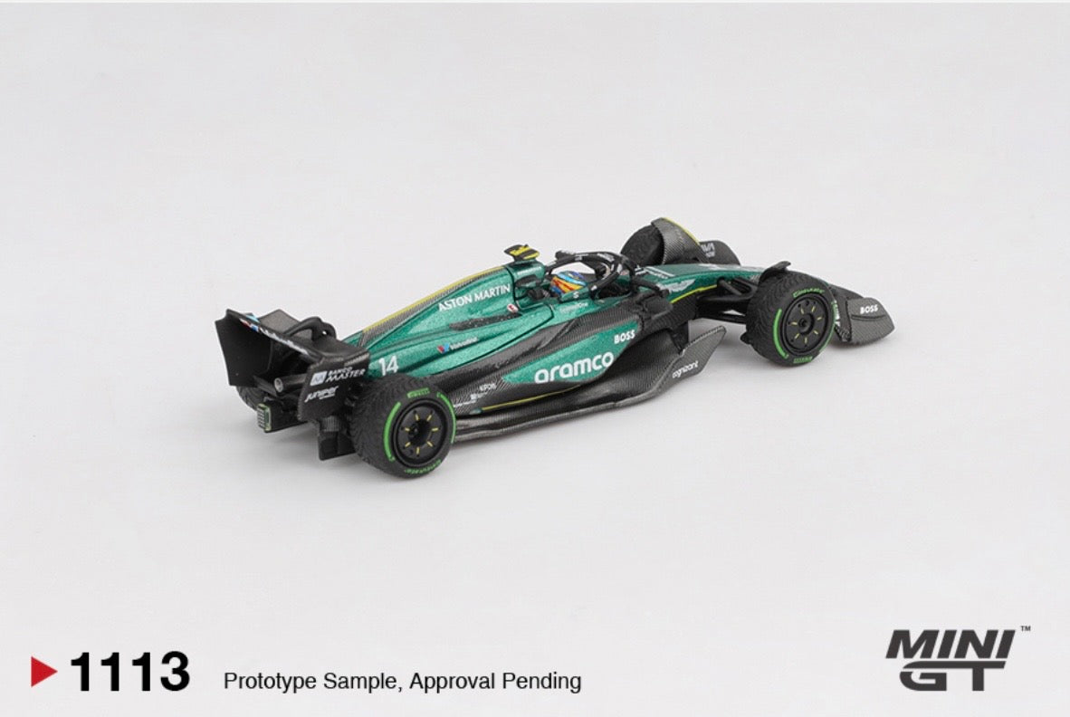 1:64 Aston Martin AMR24 Fernando Alonso #14 2024 F1 2024 Canadian GP Mini GT 1113