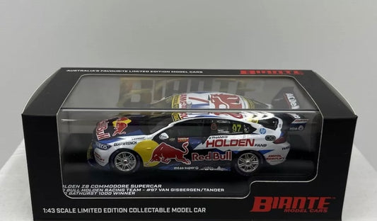 1:43 2020 Bathurst Winner Van Gisbergen Tander #97 Holden ZB Commodore Red Bull Racing Biante