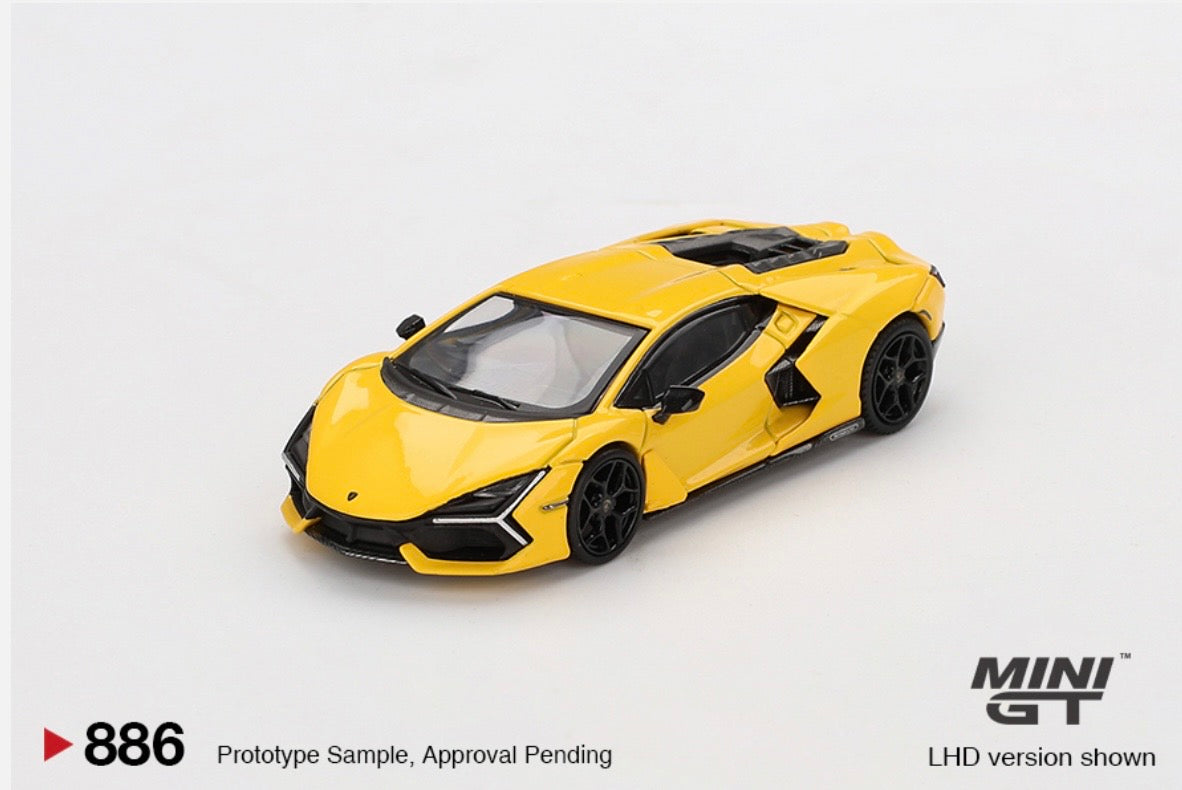 1:64 Lamborghini Revuelto Giallo Mini GT 886