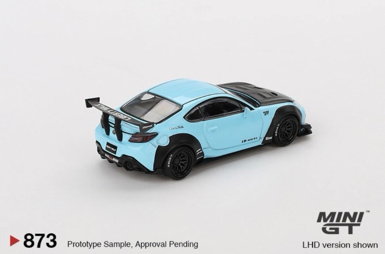 1:64 Toyota GR86 LB ⭐️ Nation Baby Blue Mini GT 873