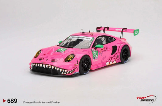 1:18 Porsche 911 GT3 R #80 Racing 2023 IMSA Michelin GT Challenge at VIR Top Speed 589