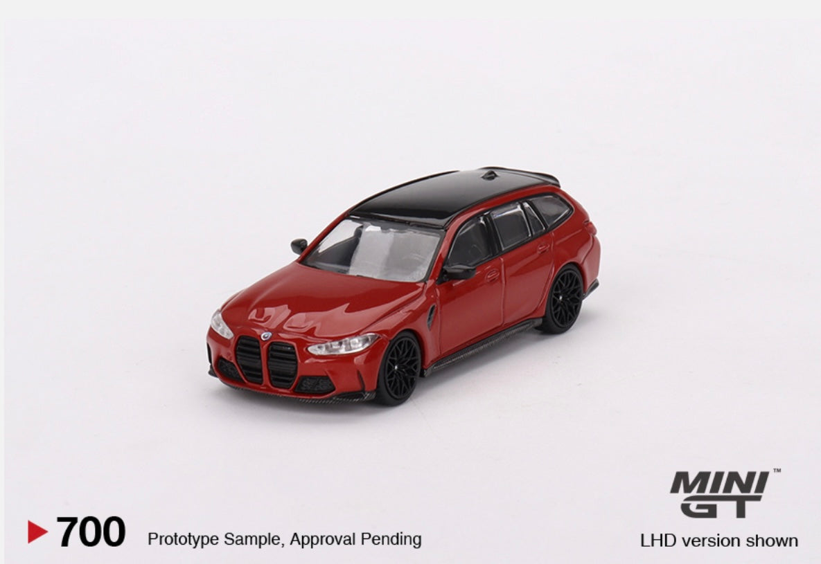1:64 BMW M4 Competition Touring Toronto Red Metallic Mini GT 700