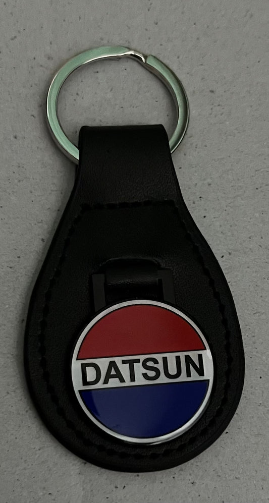 Datsun Round Leather Key Ring