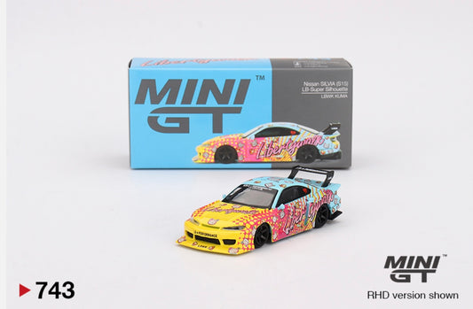 1:64 Nissan Silvia (S15) LB Super Silhouette LBWK Kuma Mini GT 743