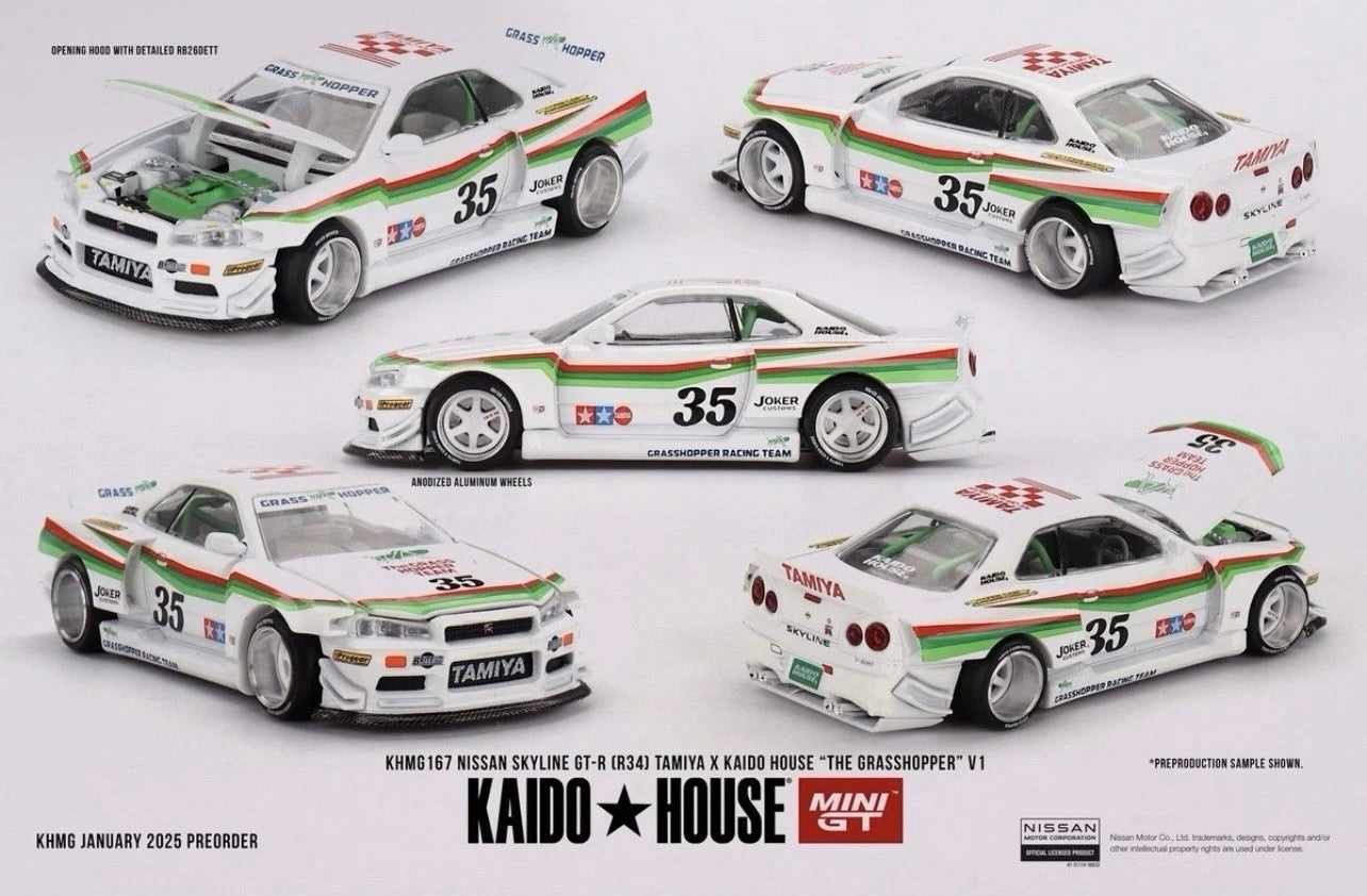 1:64 Nissan Skyline GT-R (R34) The Grasshopper Kaido House 167