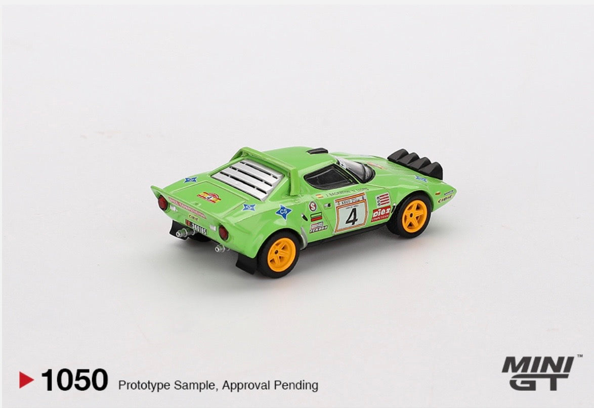 1:64 Lancia Stratos HF #4 1979 Spanish Rally Champion Mini GT 1050