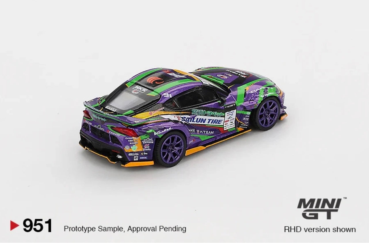 1:64  Toyota GR SUPRA KUHL 2021 D1GP Evangelion Racing  Mini GT 951