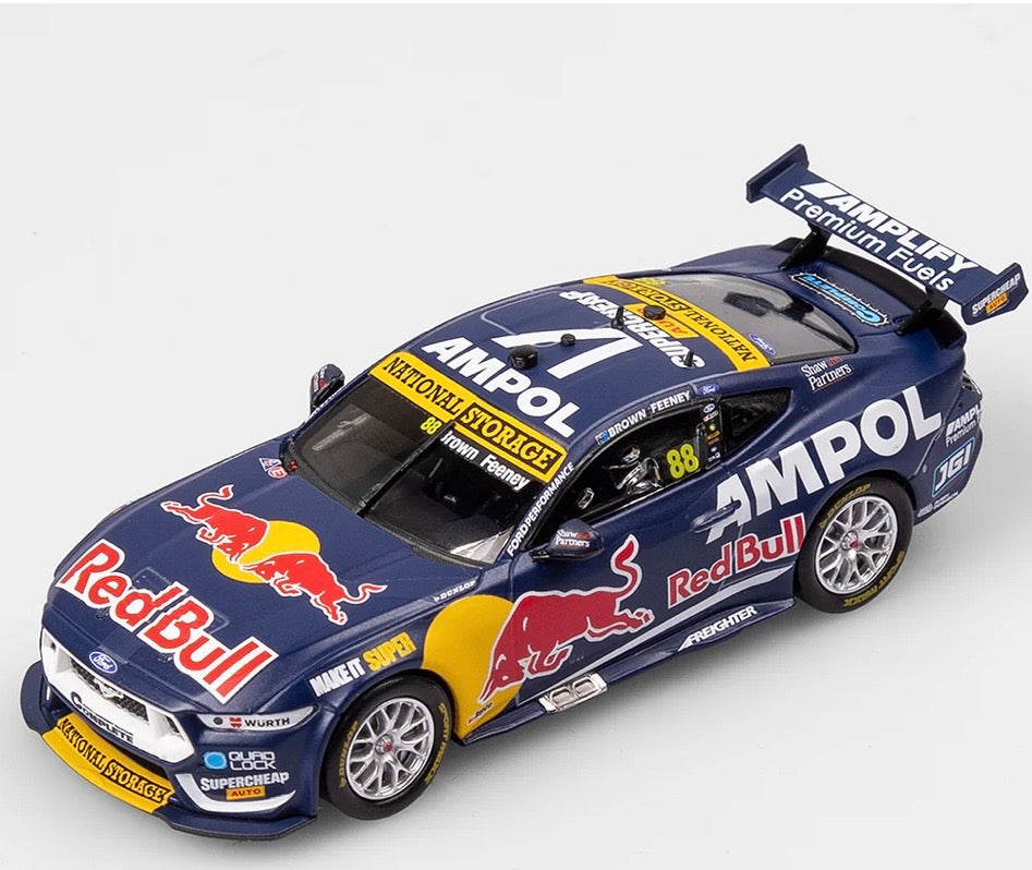 1:43 Red Bull Ampol Racing Brown Feeney #88 2025 Triple Eight Ford Performance Launch Livery Authentic Collectables