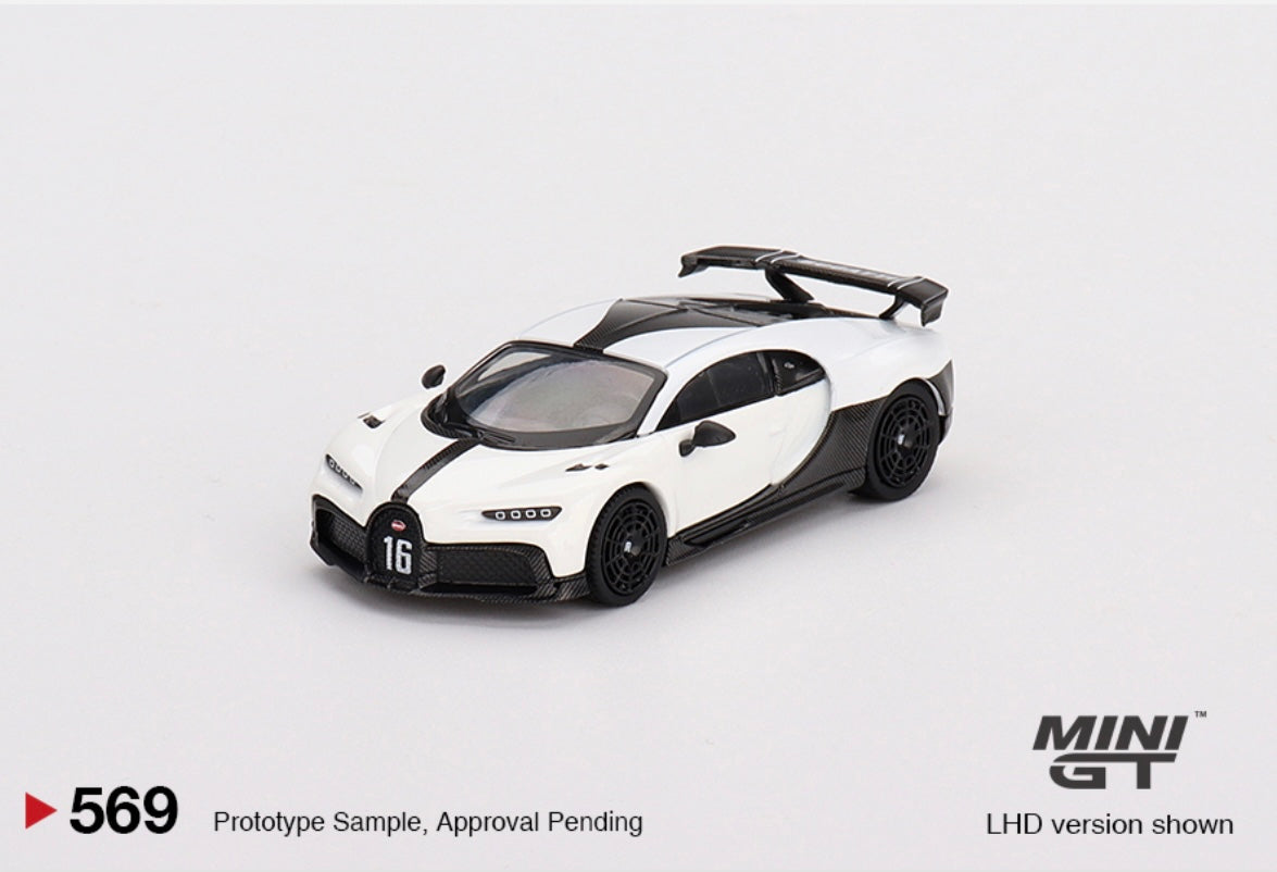 1:64 Bugatti Chiron Super Sport White Mini GT 569