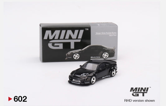 1:64 Nissan Silvia Rocket Bunny Black Pearl Mini GT 602