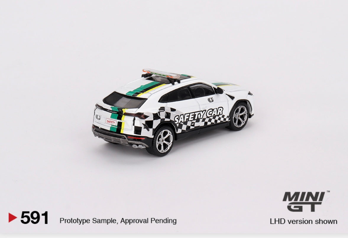 1:64 Lamborghini Urus 2022 Macau GP Offical Safety Car 591 Mini GT