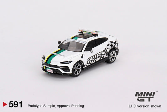 1:64 Lamborghini Urus 2022 Macau GP Offical Safety Car 591 Mini GT