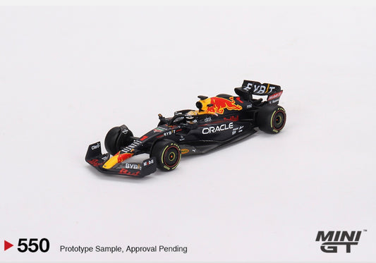 1:64 Max Verstappen #1 Oracle Red Bull Racing RB18 2022 Monaco GP 3rd Place 550 Mini GT