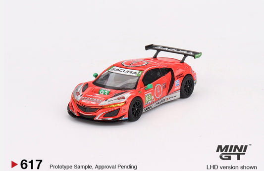 1:64 Acura NSX GT3 EVO22 #93 Harrison Contracting Company 2023 IMSA Daytona 24 Hrs Mini GT 617