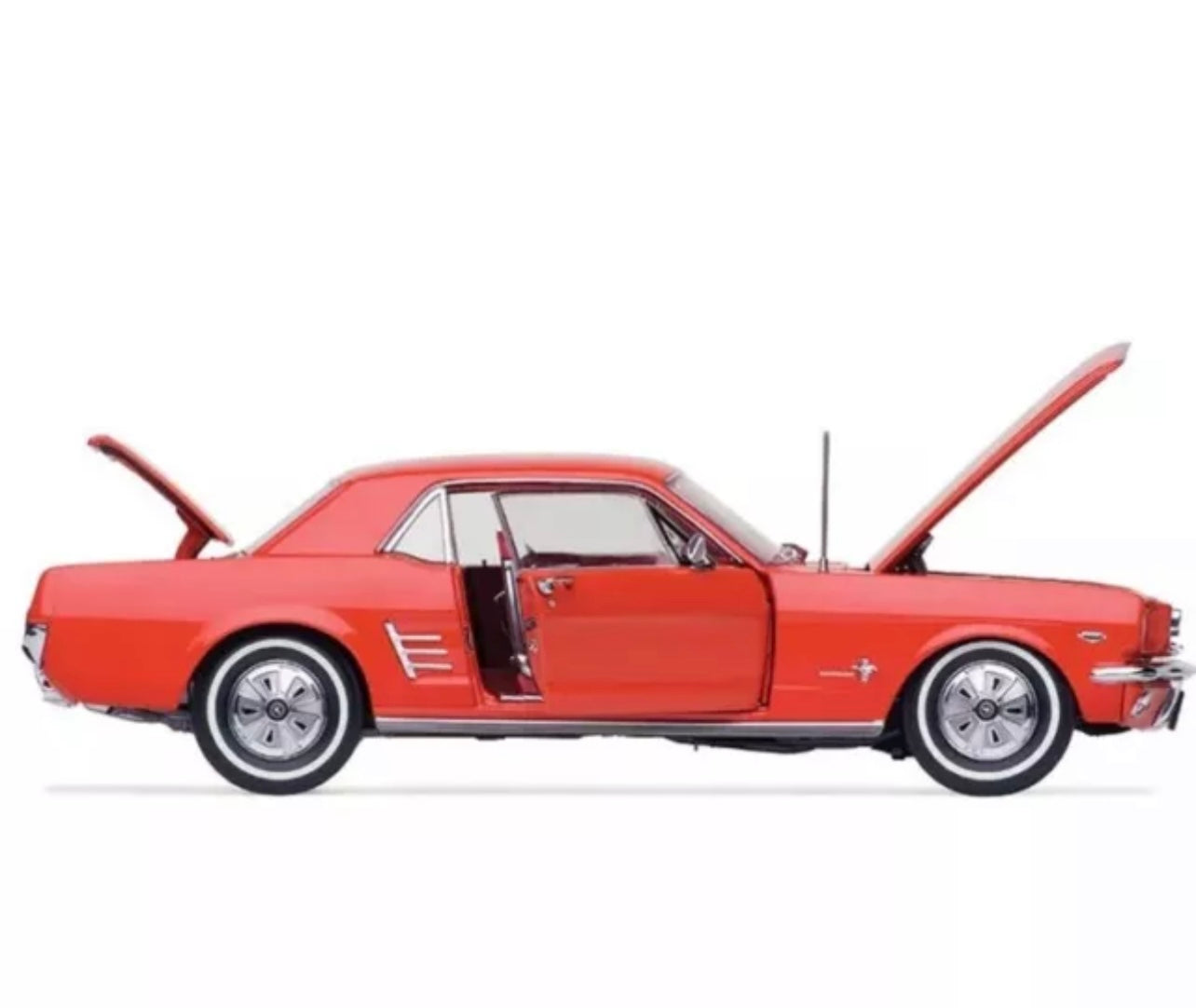 1:18 Ford 1966 Pony Mustang Signal Flare Red Classic Carlectables