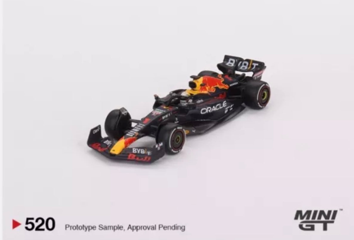 1:64 Max Verstappen #1 2022 Abu Dhabi GP Winner Oracle Red Bull Racing RB18 Mini GT 520