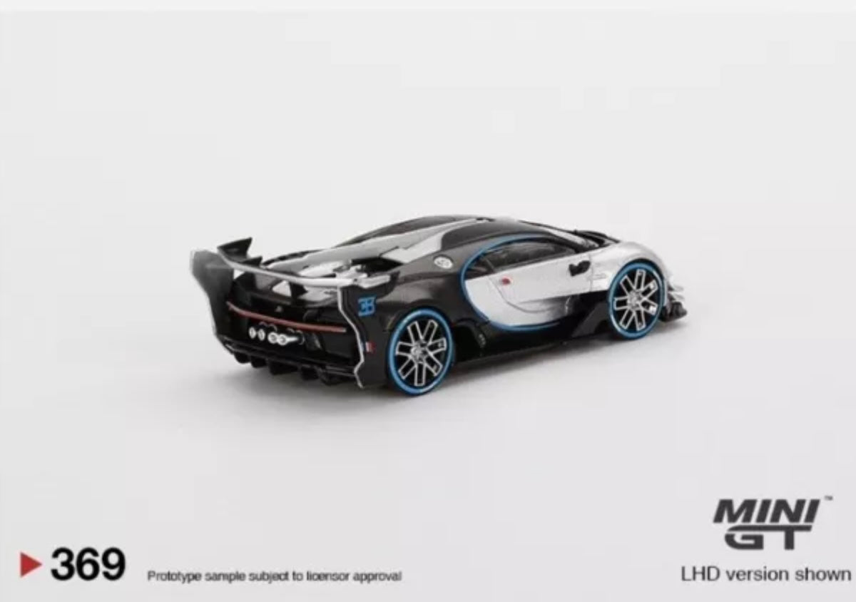 1:64 Bugatti Vision Gran Turismo Silver Mini GT 369