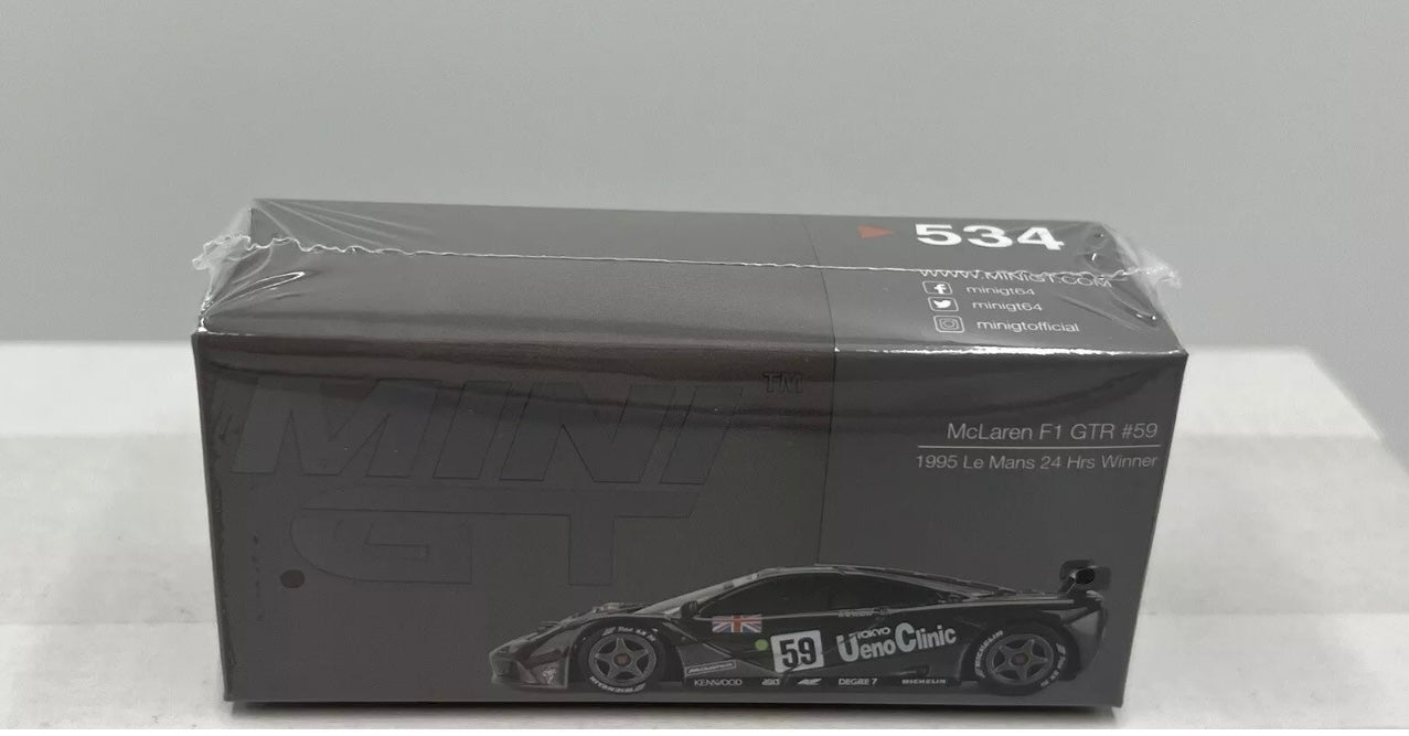 1:64 McLaren F1 GTR #59 1995 Le Mans 24 Hr Winner Mini GT 534