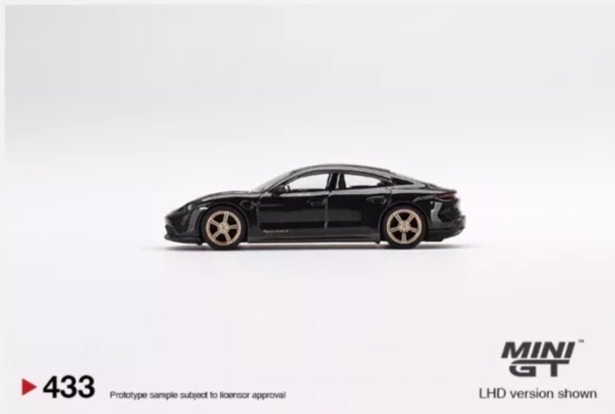 1:64 Porsche Taycan Turbo S Volcano Grey Metallic Mini GT 433