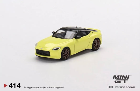 1:64 Nissan Fairlady Z Proto Spec Ikazuchi Yellow Mini GT 414