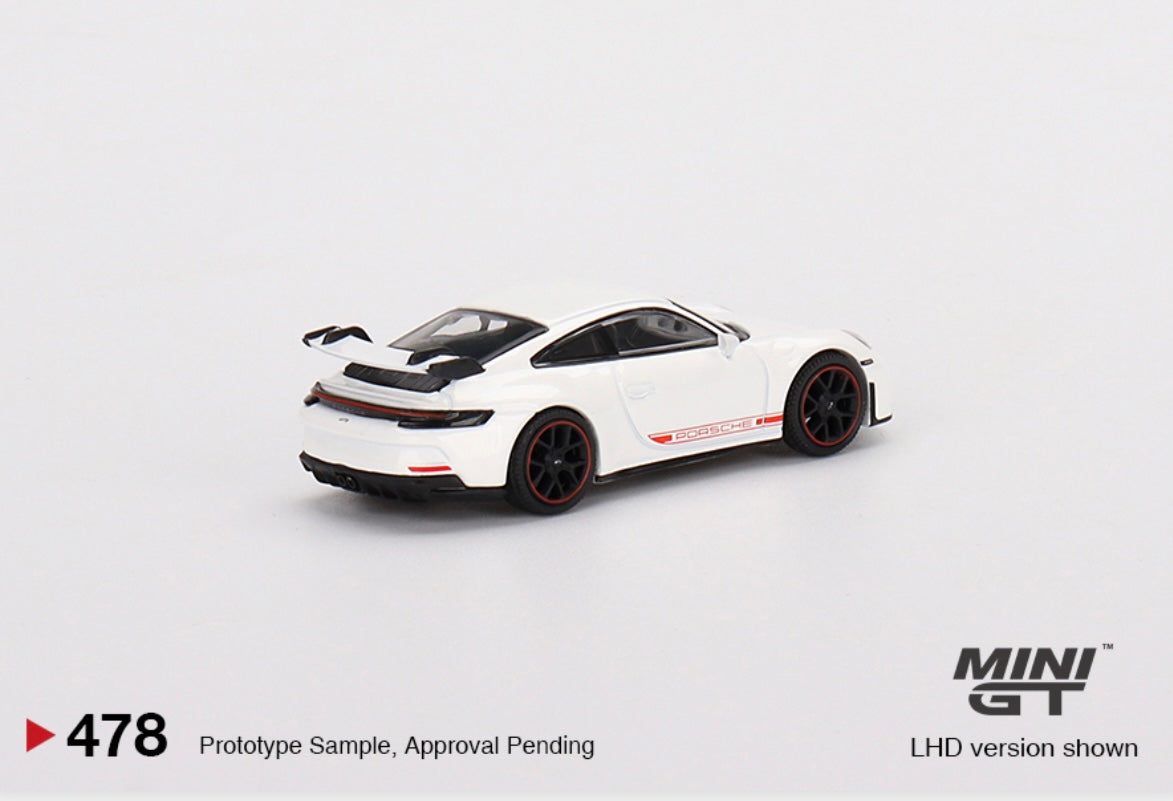 1:64 Porsche 911 (992) GT3 White Mini GT 478